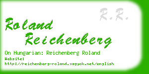roland reichenberg business card